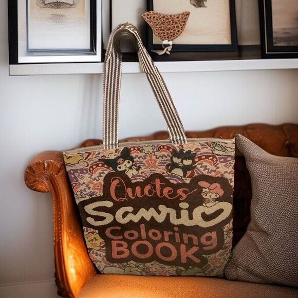 Cute Sanrio Kuromi My Melody Tote, Bookbag NWT - Picture 2 of 4